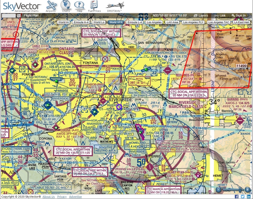 3 2 How To Get Airspace Information New User Guide Drone Use In The Skyvector 