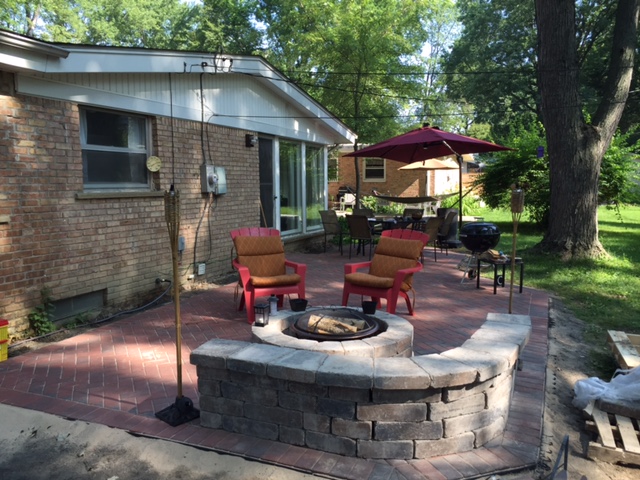 Brick Patio Installation