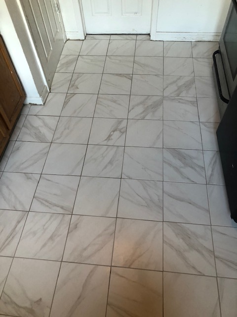 After Tile Floor Installation