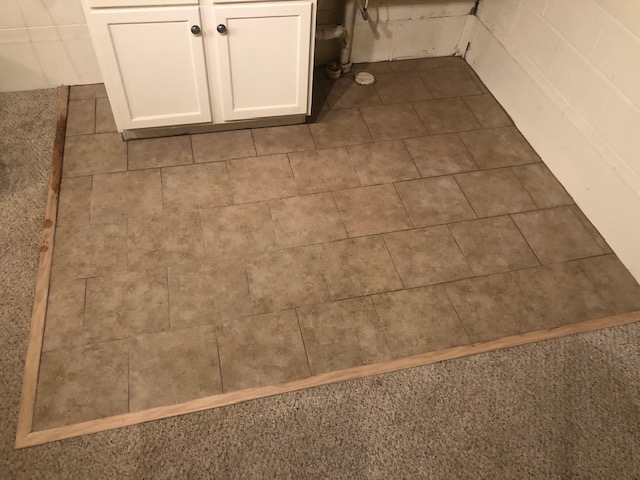 After Tile Floor Installation