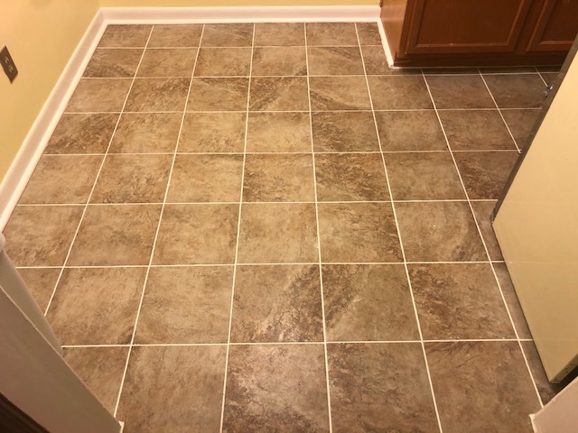 After Tile Floor Installation