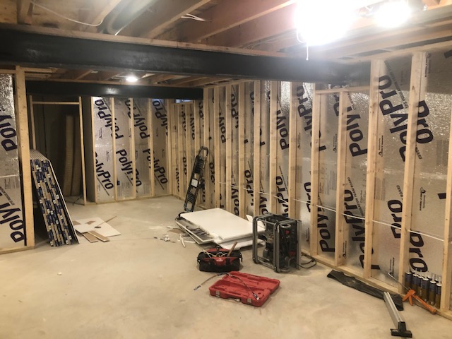 During Basement Renovation