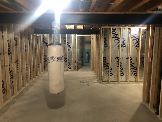 During Basement Renovation