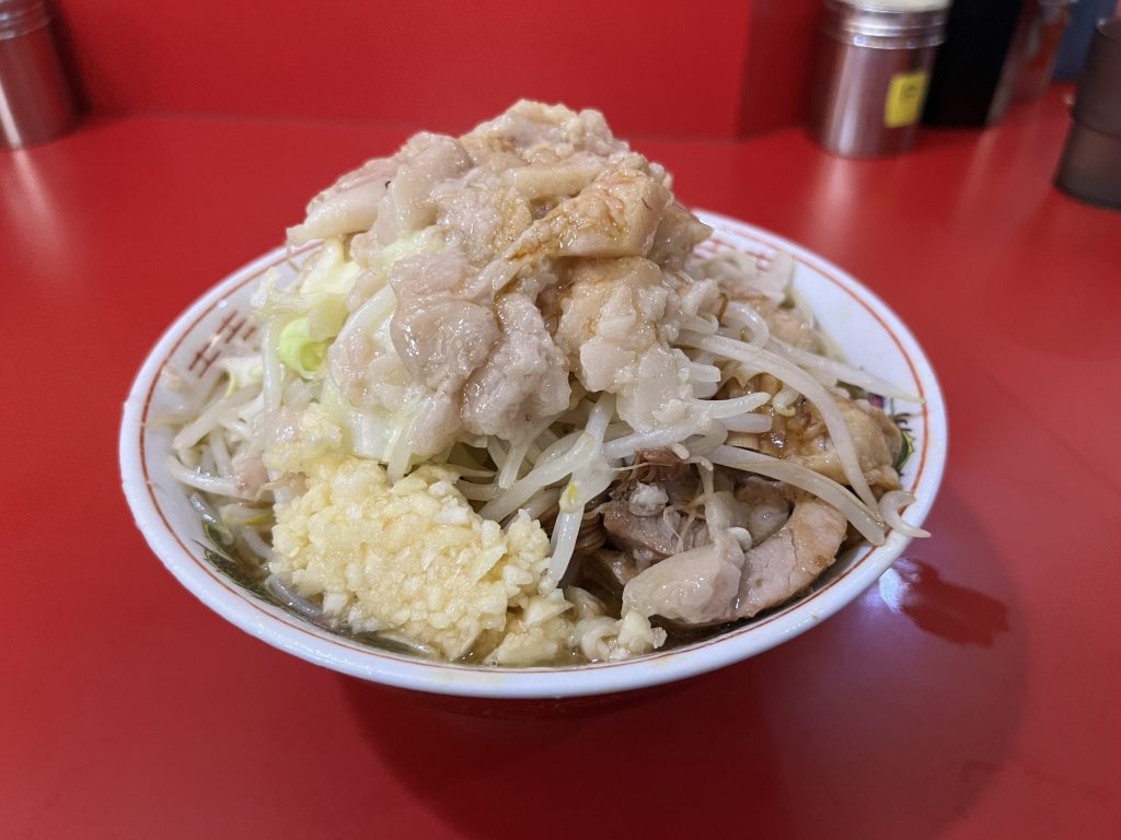 小ラーメン ニンニク野菜脂マシマシカラメ