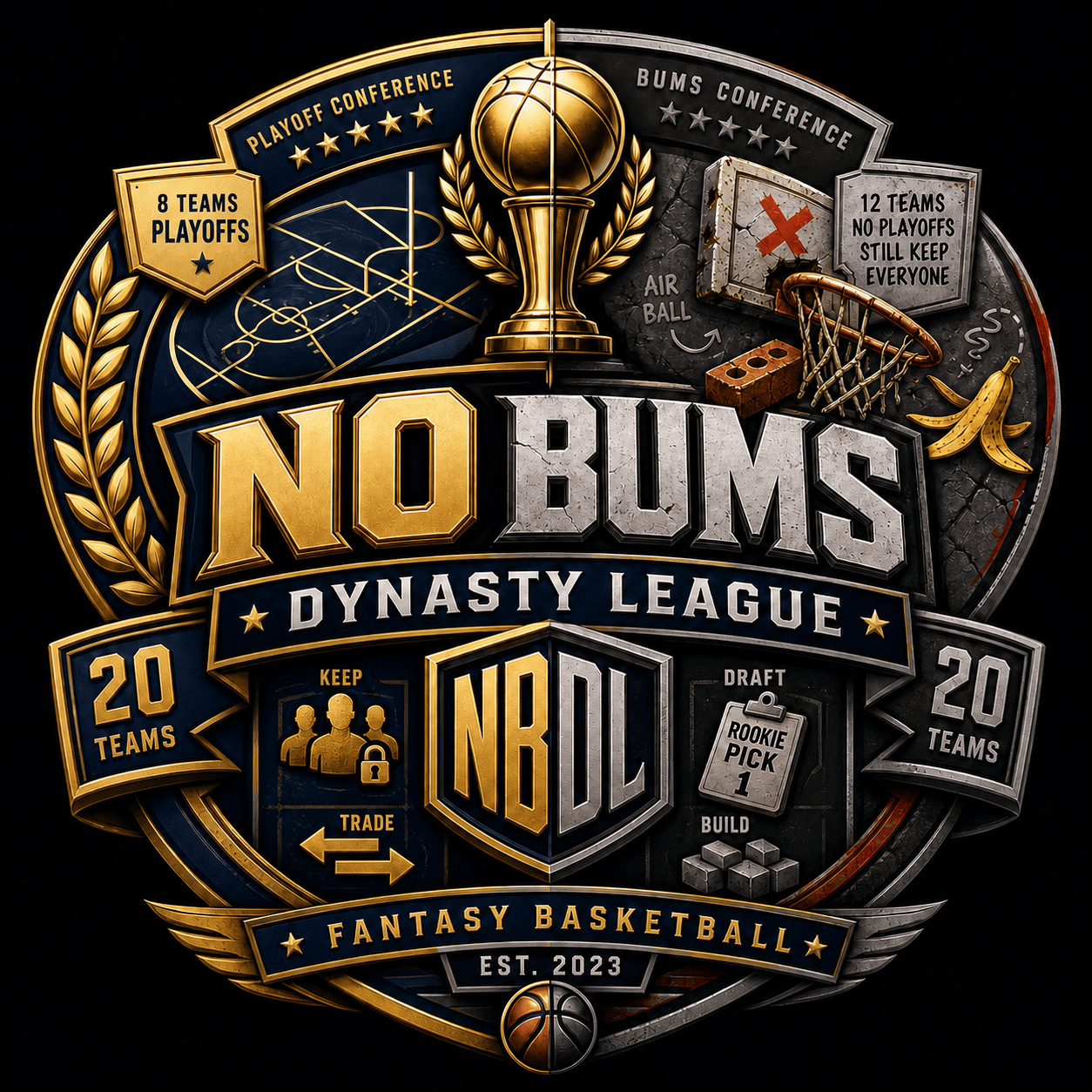 No Bums Dynasty League league logo
