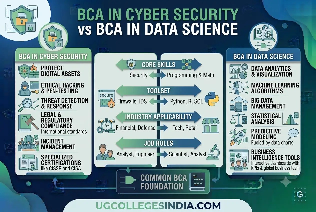 BCA in Cyber Security vs BCA in Data Science