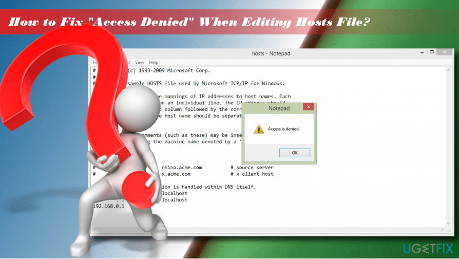 How To Fix Notepad Access Denied When Editing Hosts File On Windows