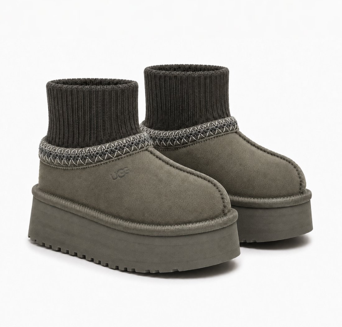 Ugg Tazz Knit Platform Hickory