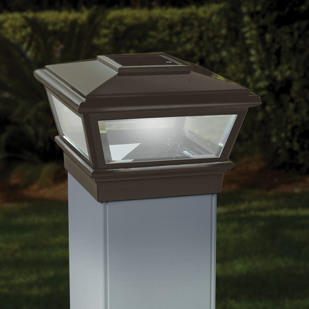 6" x 6" solar versacap post cap light