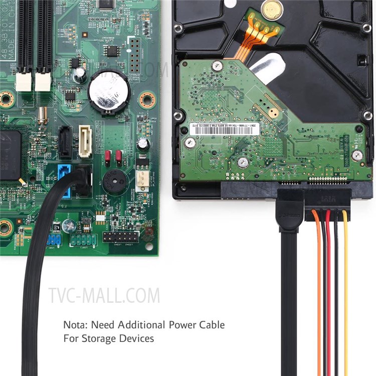 CABLE ADAPTADOR SATA 3.0 TIPO CODO DE 90° DE 20 CENTIMETROS NETCOM