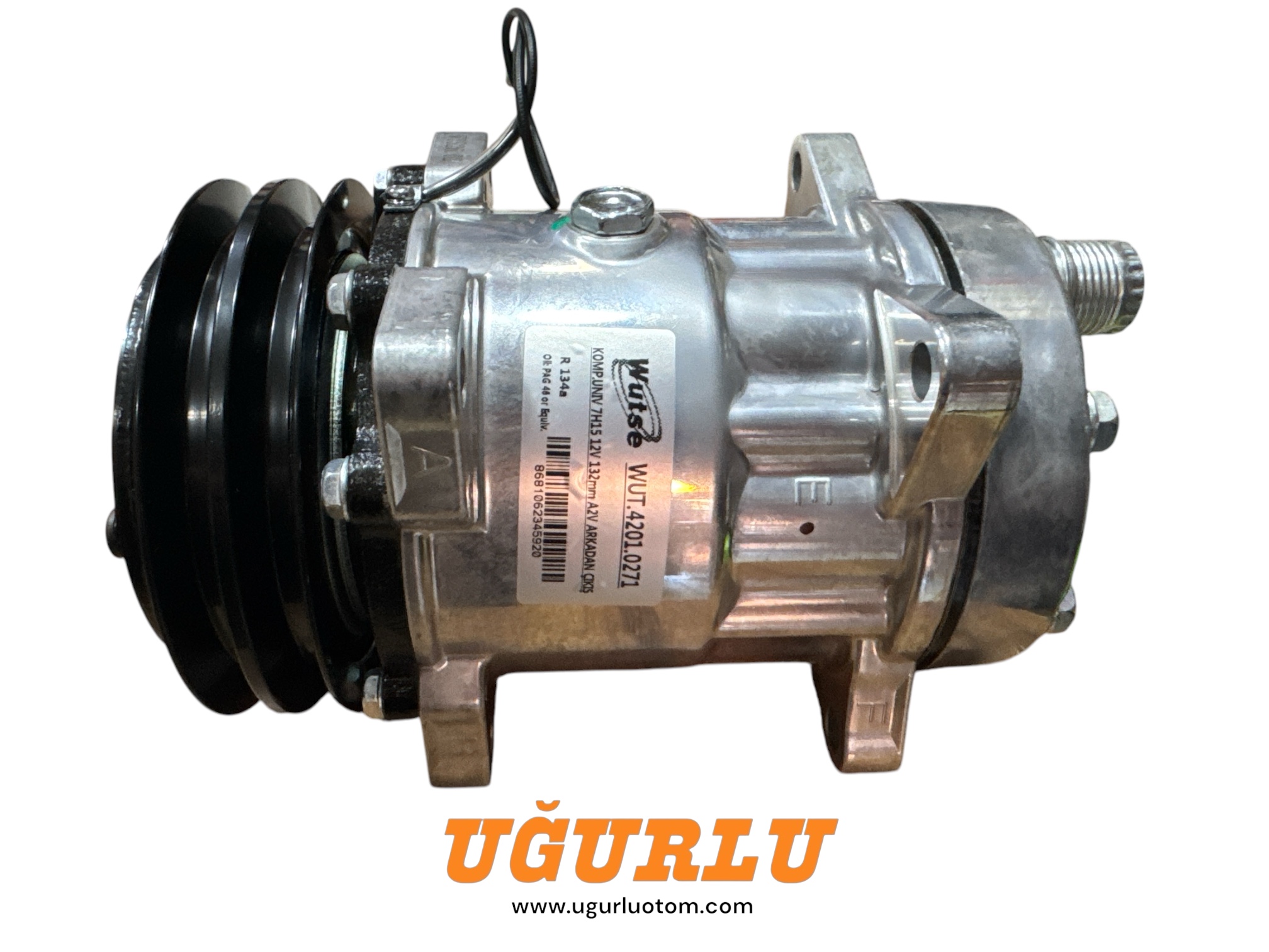 WUTSE WUT.4201.0271 Klima Kompresörü (12V 7H15 2PK 132mm)