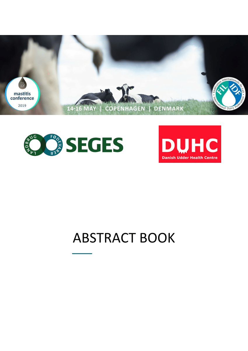 The 7th International IDF Mastitis Conference Copenhagen, Denmark (2019)