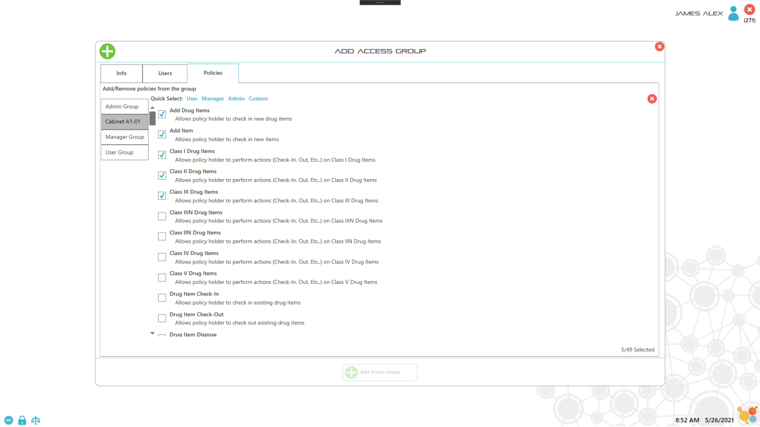 AddAccessGroup - Unified Information Devices