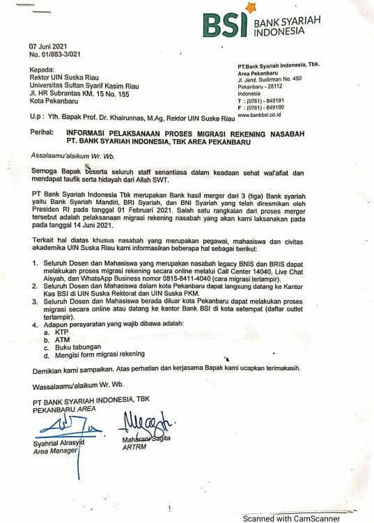 Surat permohonan keringanan kartu kredit bni. Migrasi Rekening Bri Syariah Dan Bni Syariah Universitas Islam Negeri Sultan Syarif Kasim Riau