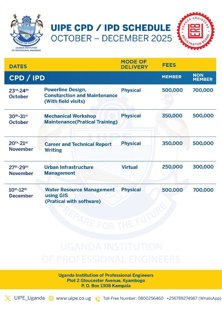 OCTOBER - DECEMBER CPD SCHEDULE