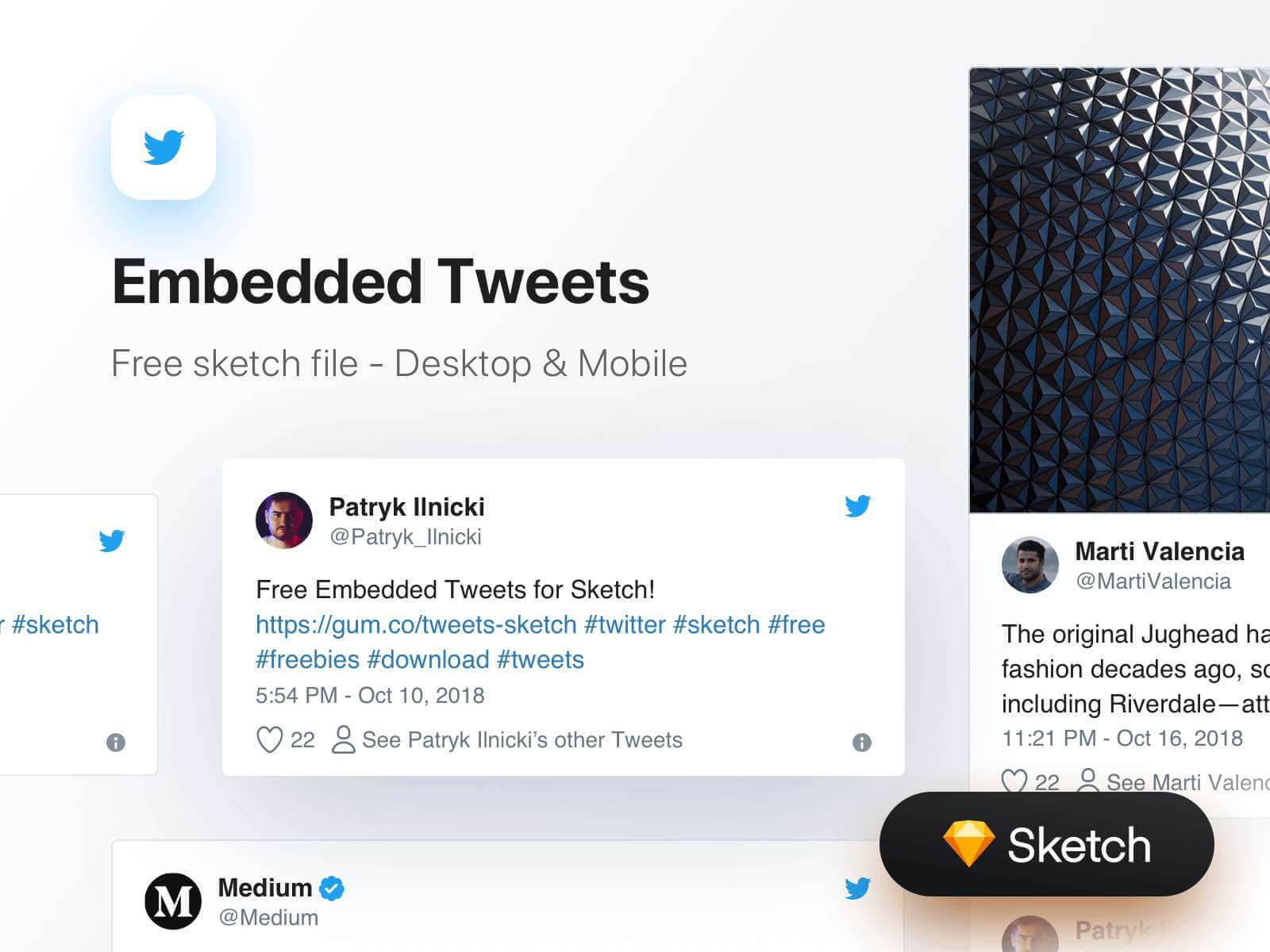 Feb 28, 2019 · free twitter mockup 2020 (sketch, figma) mockups. Embedded Tweets For Sketch