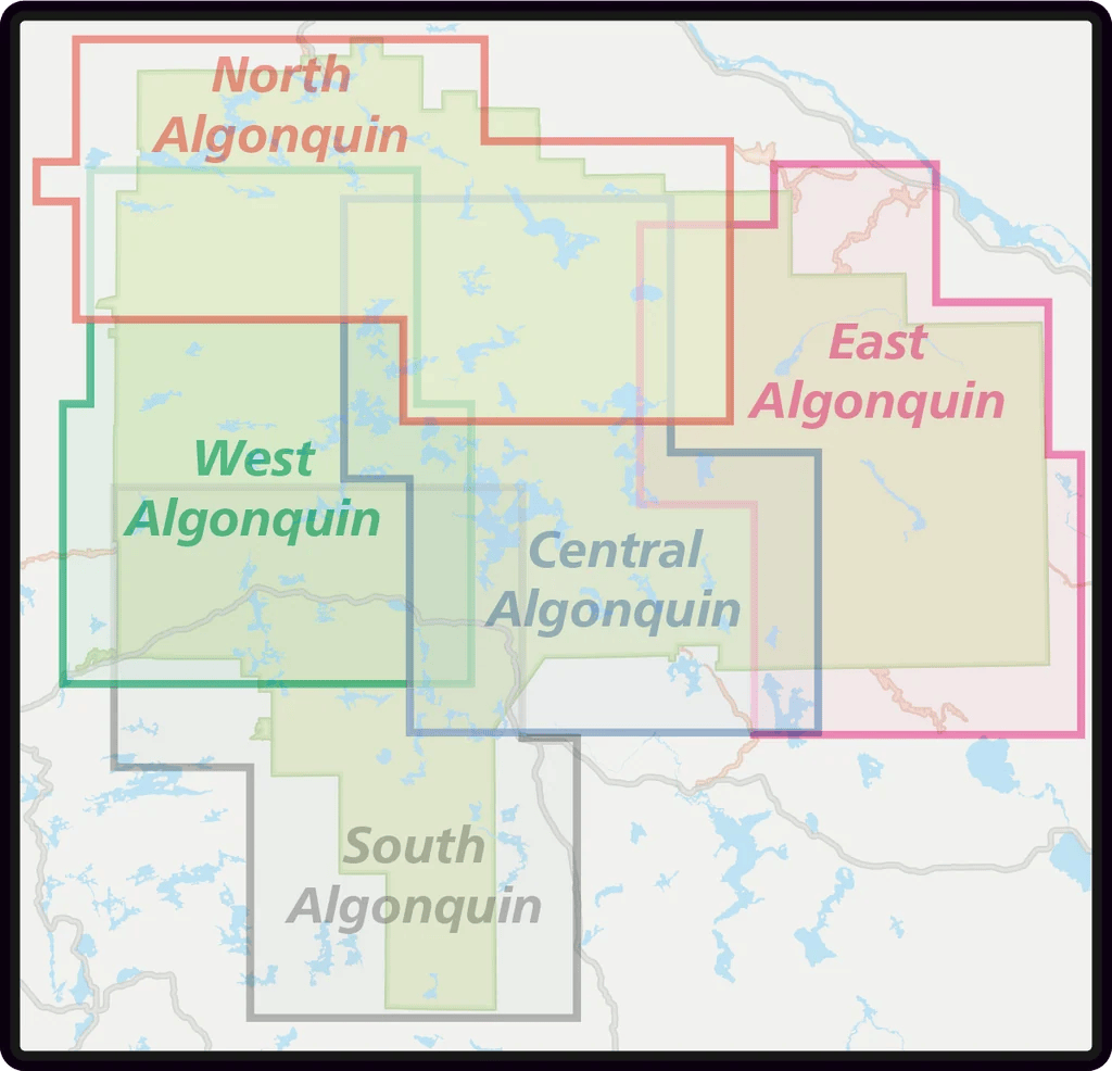 Jeff S Algonquin Park Paddling Map Maps By Jeff 1024x1024 
