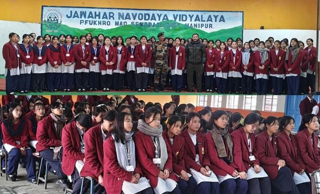 Assam Rifles Organises Career Counselling at Mao, Senapati