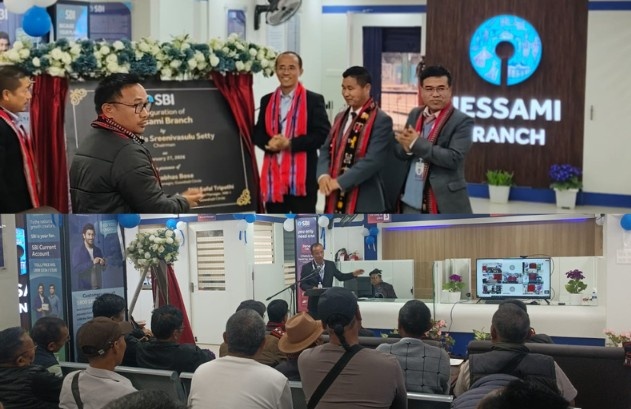 SBI Opens First Formal Banking Outlet in Jessami, Expanding Banking Reach in Ukhrul