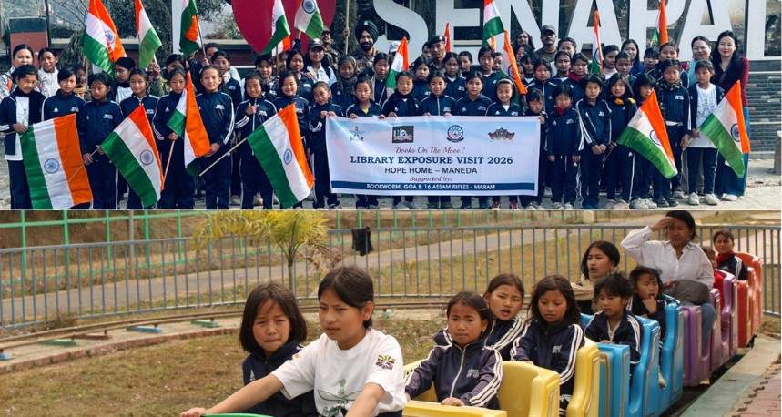 Assam Rifles Organises Educational & Recreational Tour for Hope Home & Shelter Home Orphanage Children at Senapati