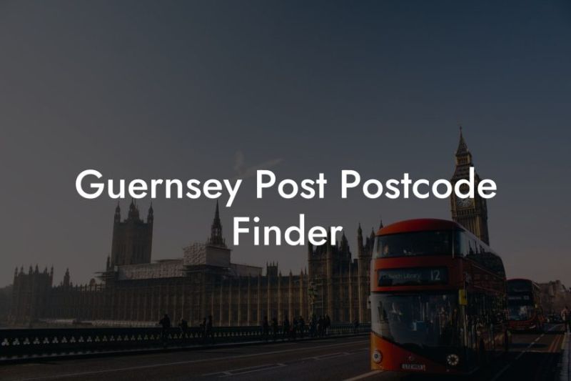 Guernsey Post Postcode Finder - Retina City Designs for Desktop