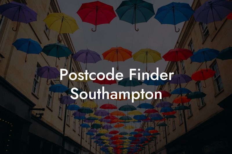 Southampton Postcode Finder Uk Postcode Database Csv Mysql Postcodes - Stunning Colorful Illustration - Full HD