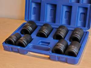 8 Piece 1" Drive Deep Metric Impact Socket Set 24-38mm