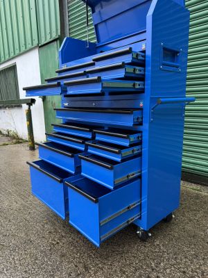 42" 15 Drawer Blue Colour Tool Chest With Wheels
