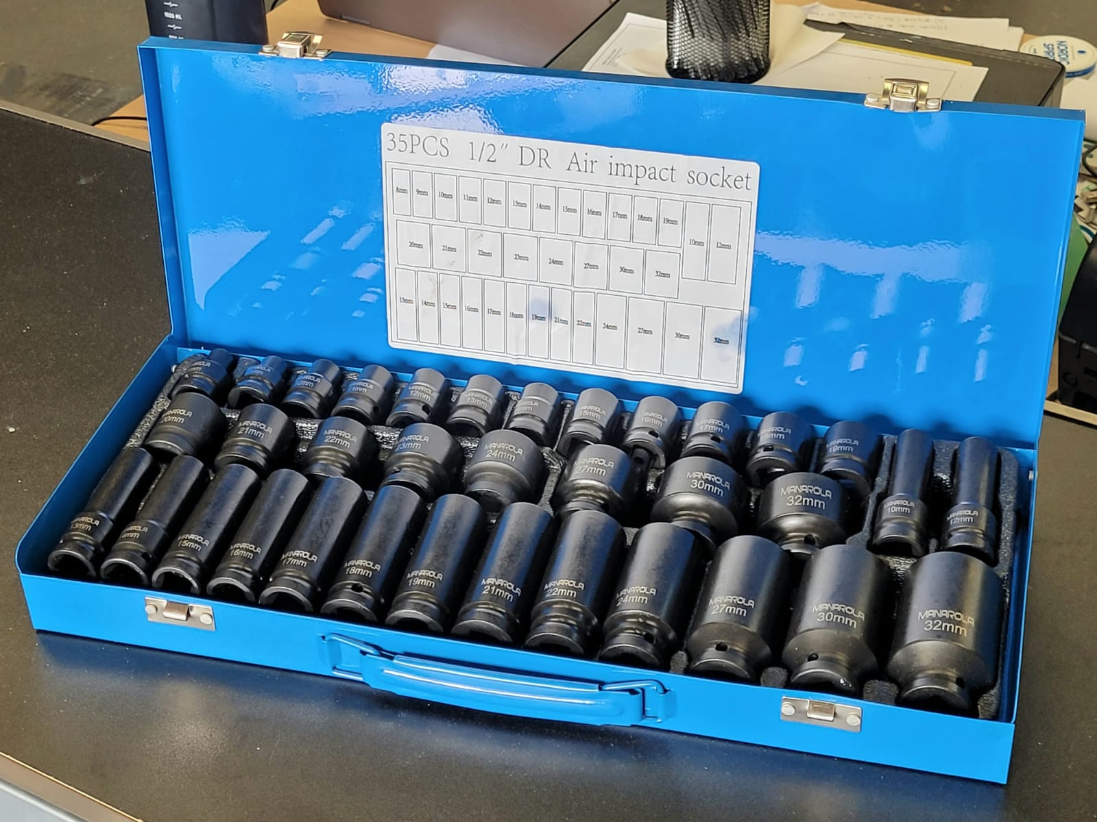 Manarola 35 Piece 1/2″ Drive Impact Socket Set