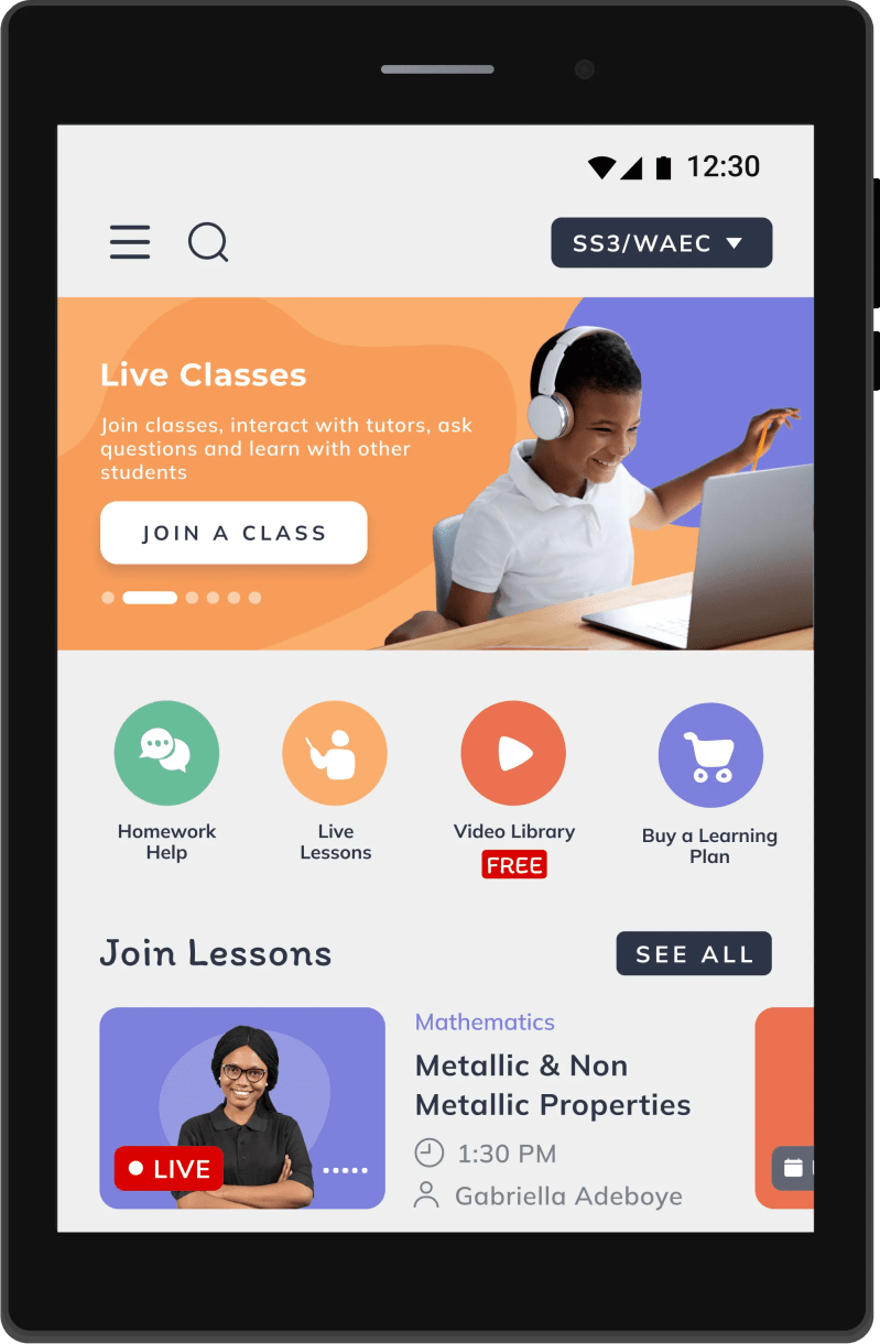 Education Tab 2 Year Subscription Ulesson - High Quality Gradient Wallpaper - 8K