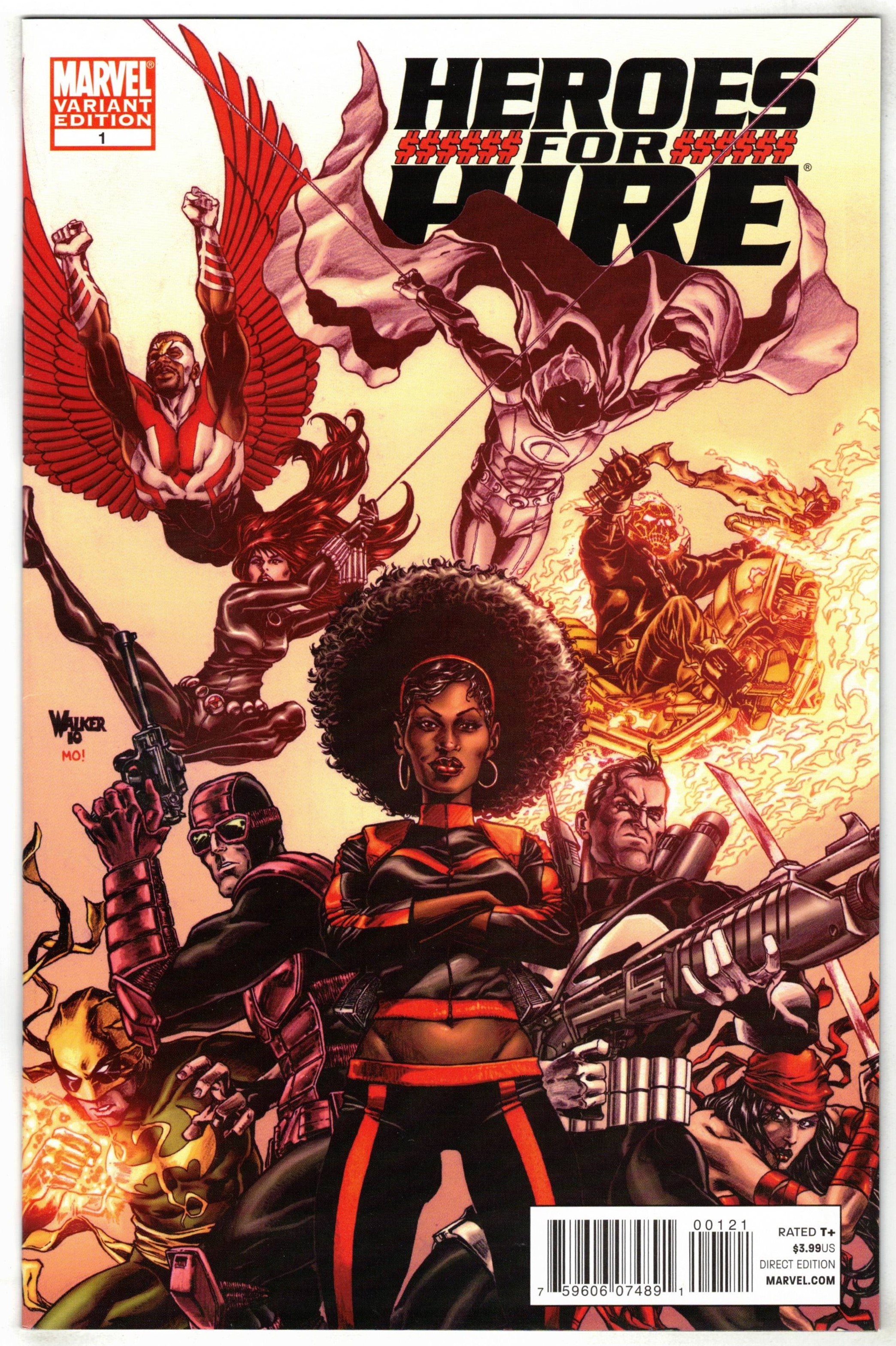Heroes for Hire #1 1:15 Brad Walker Variant Marvel 2010 VF/NM