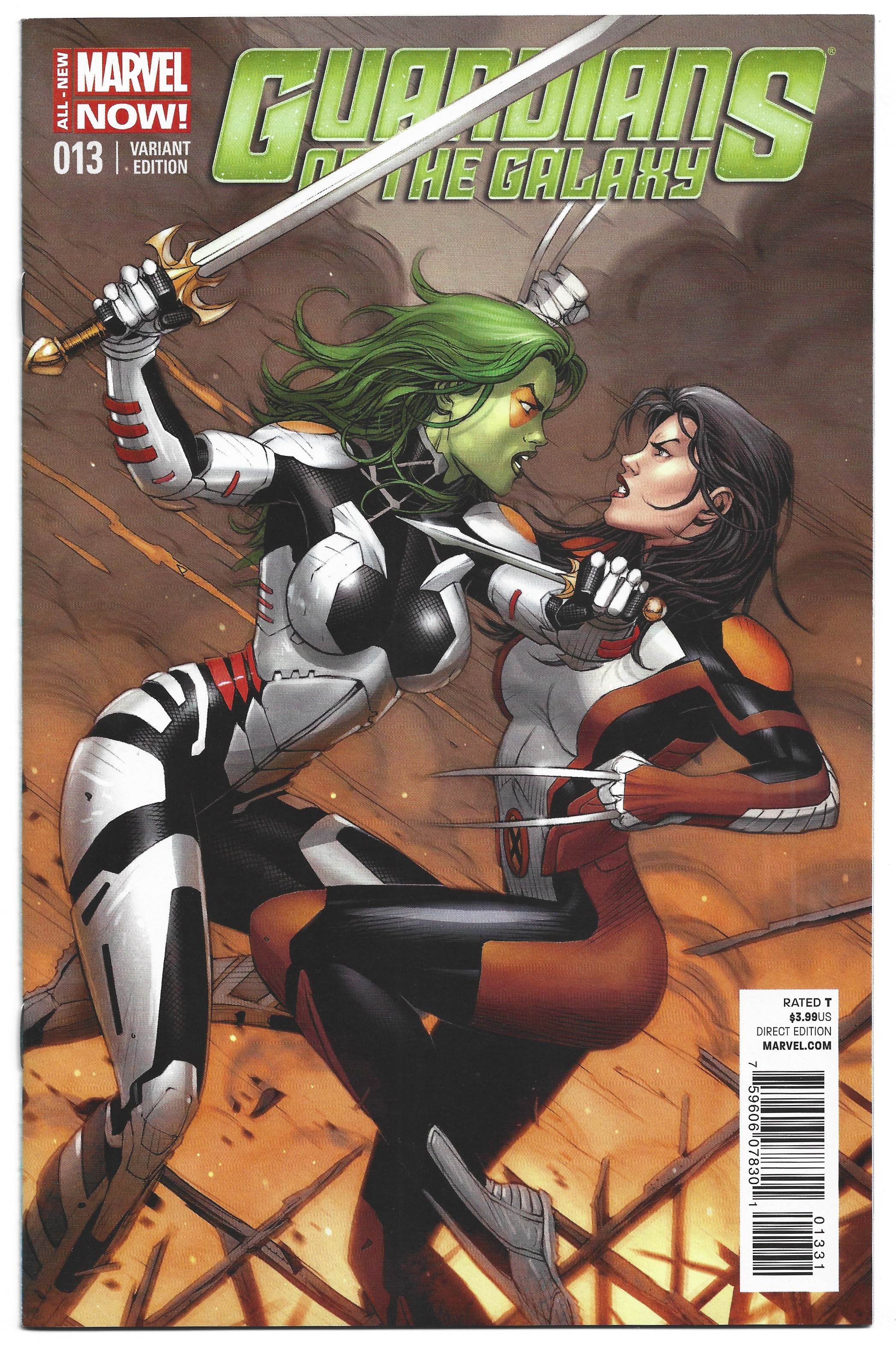 Guardians of the Galaxy #13 1:50 Dale Keown Var Gamora X-23 Marvel 2013 VF/NM