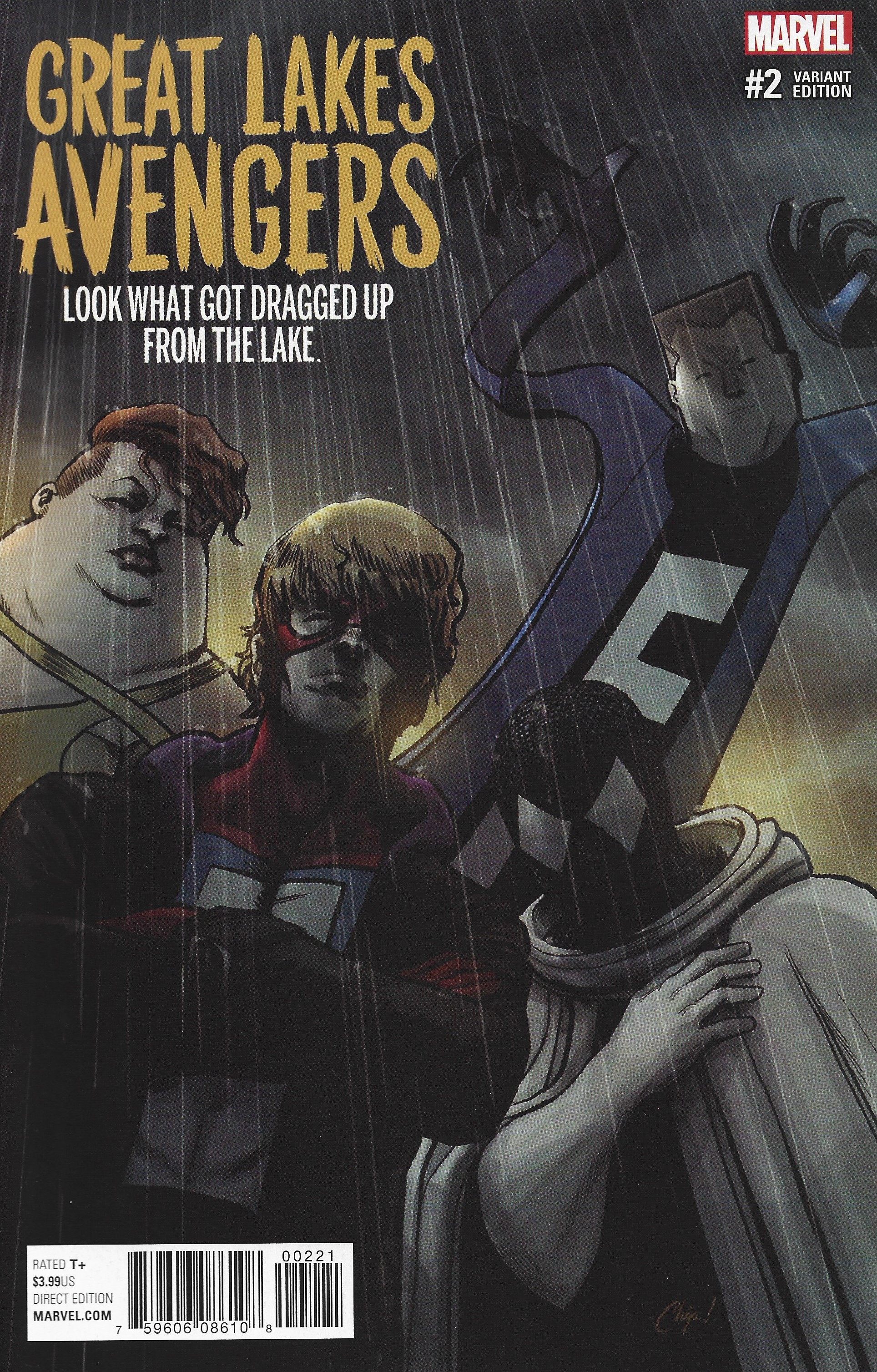 Great Lakes Avengers #2 1:25 Chip Zdarsky Variant Marvel 2016
