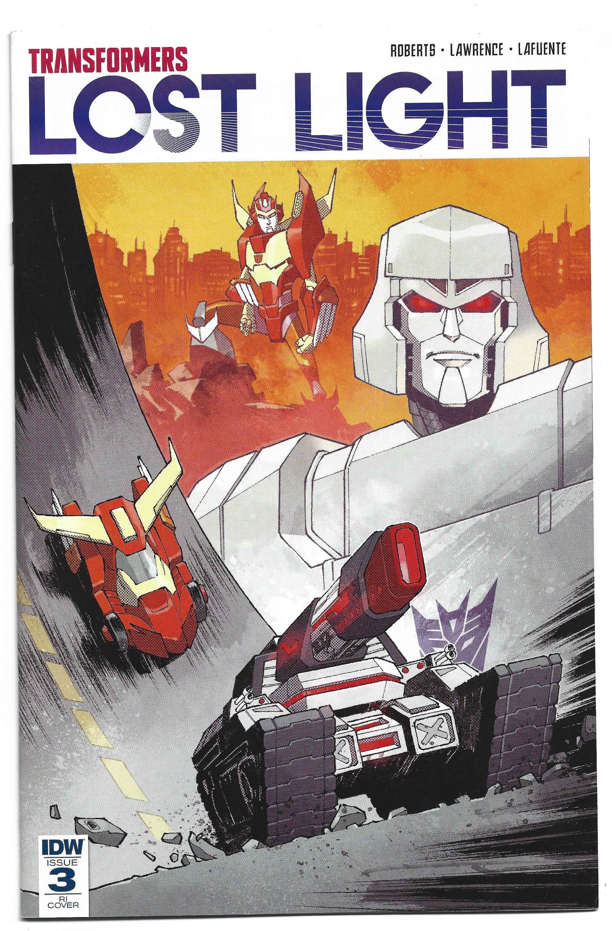 Transformers Lost Light #3 1:10 Nelson Daniel Variant IDW 2016 VF