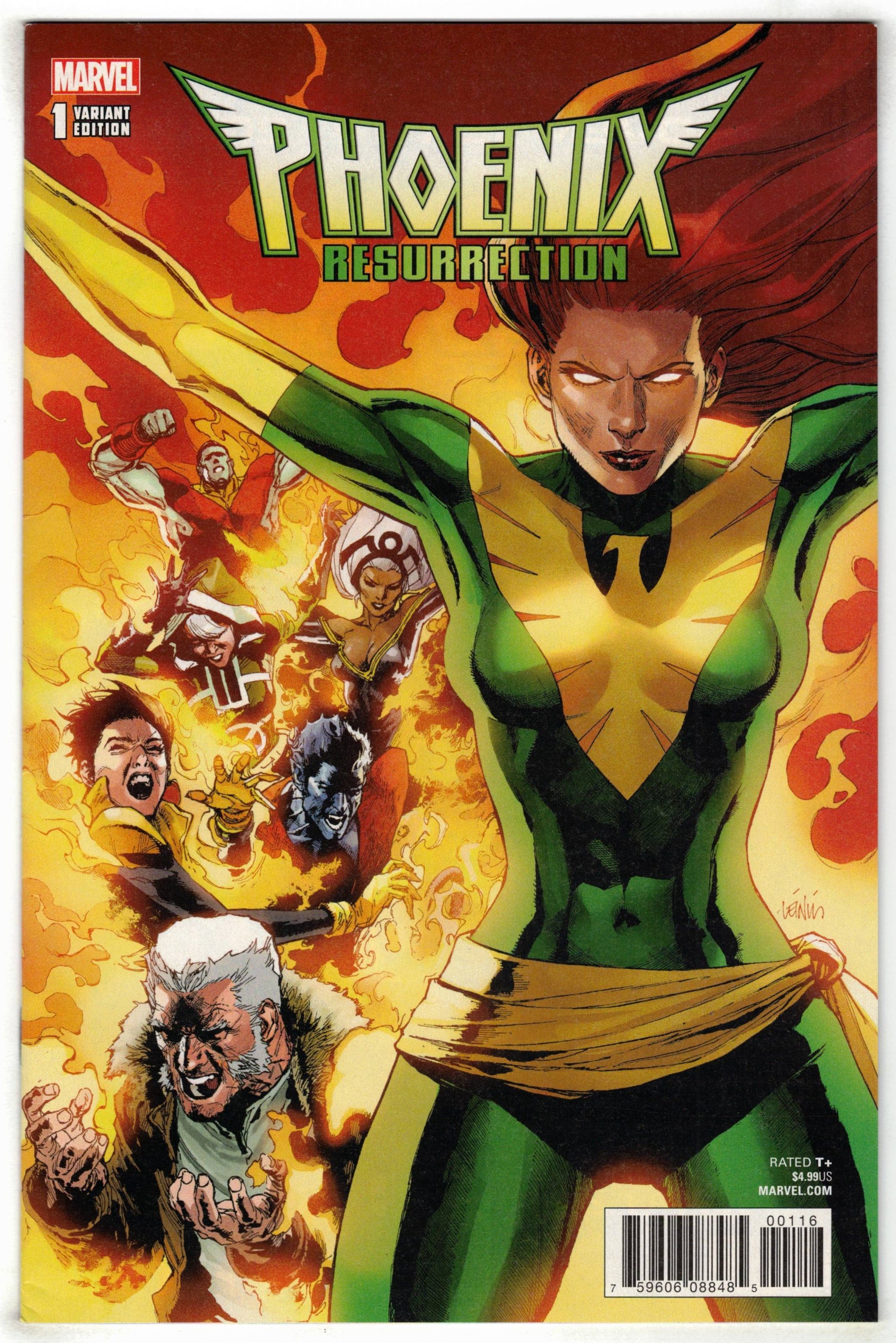 Phoenix Resurrection Return of Jean Grey #1 1:100 Leinil Yu Green