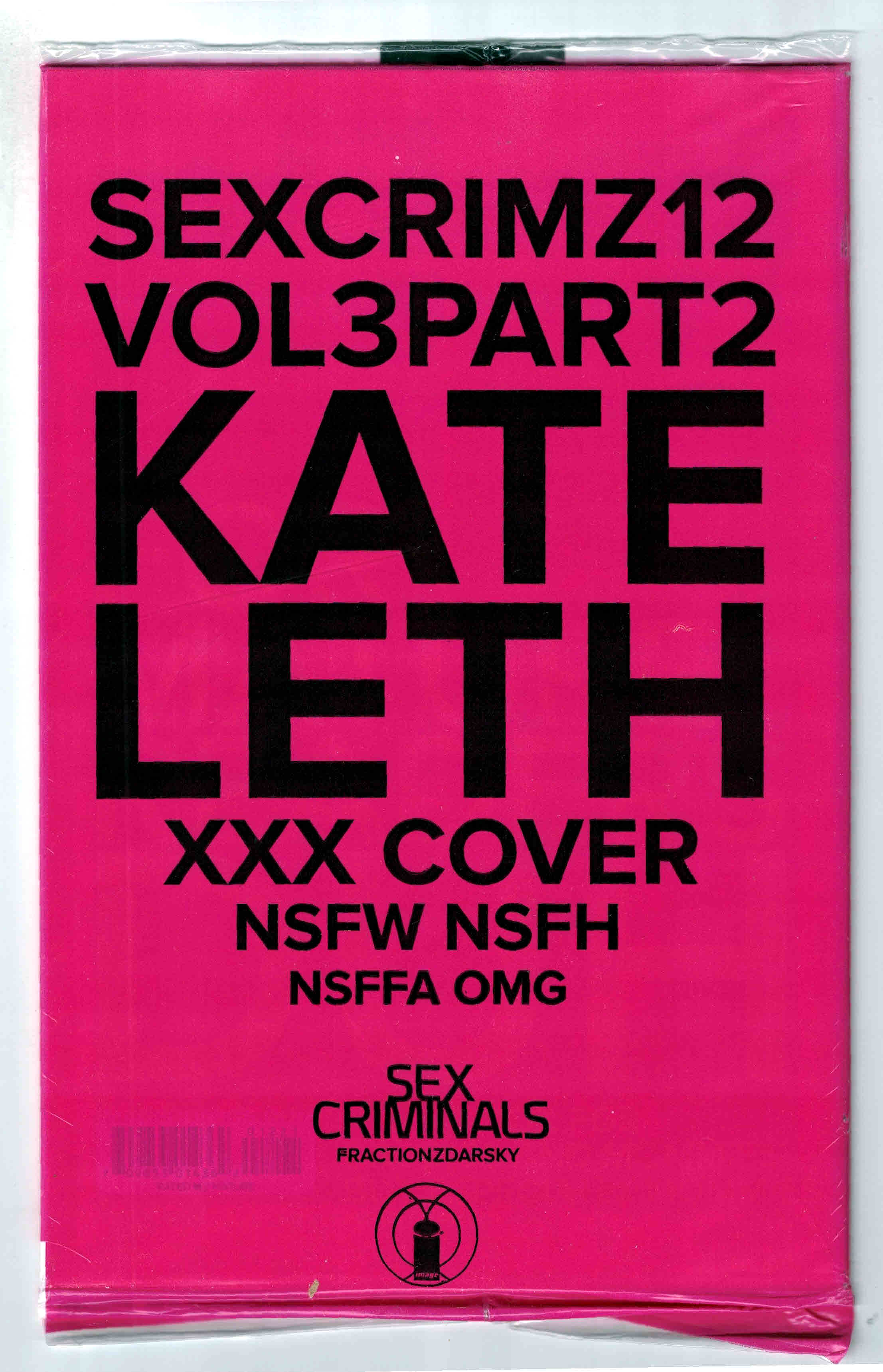 Sex Criminals #12 Kate Leth XXX Polybag Variant Matt Fraction Image 2013