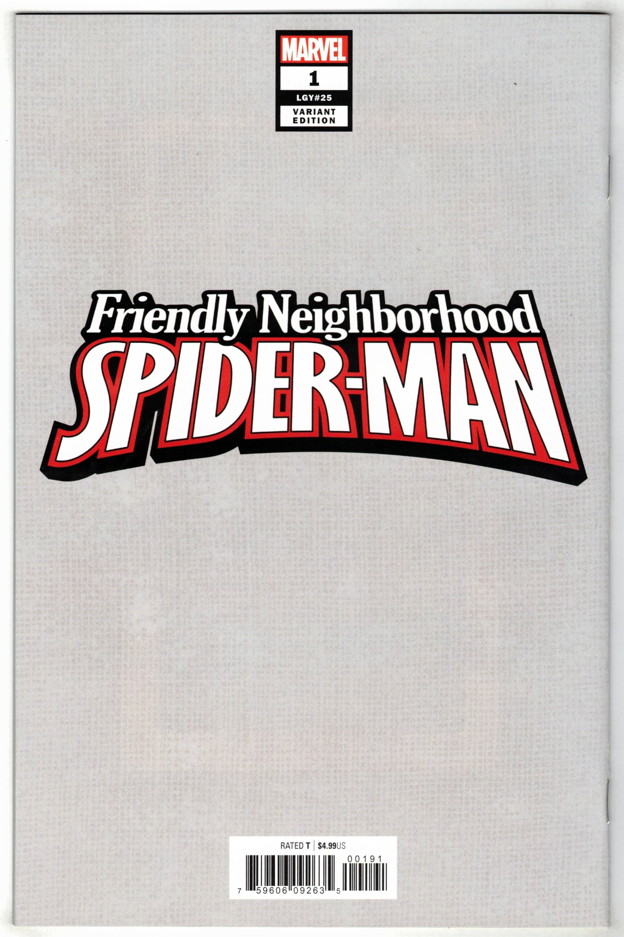 Friendly Neighborhood Spider-Man #1 1:100 Artgerm Virgin Variant