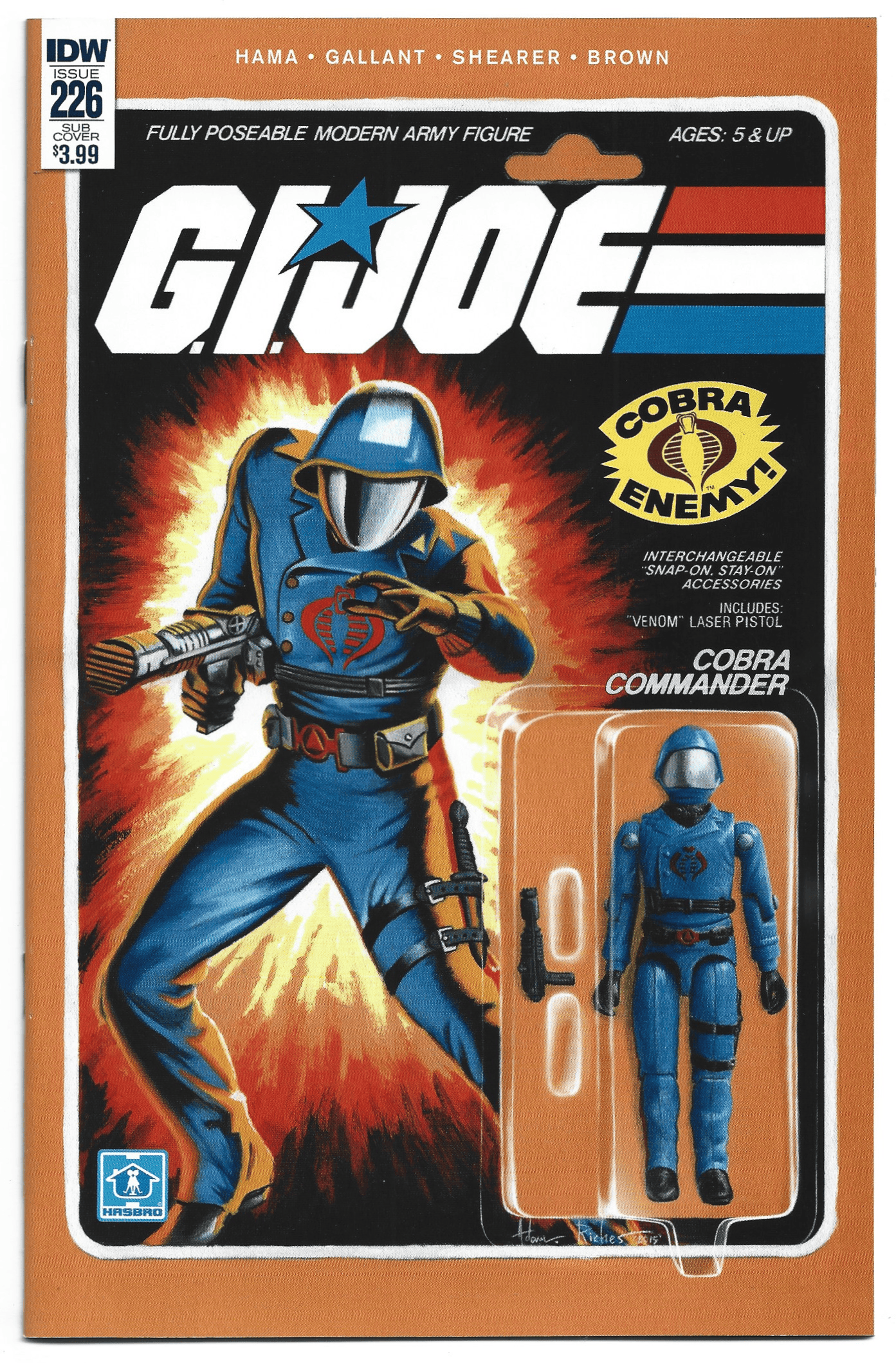 GI Joe Real American Hero #226 Riches Action Figure Variant Cobra Commander NM-
