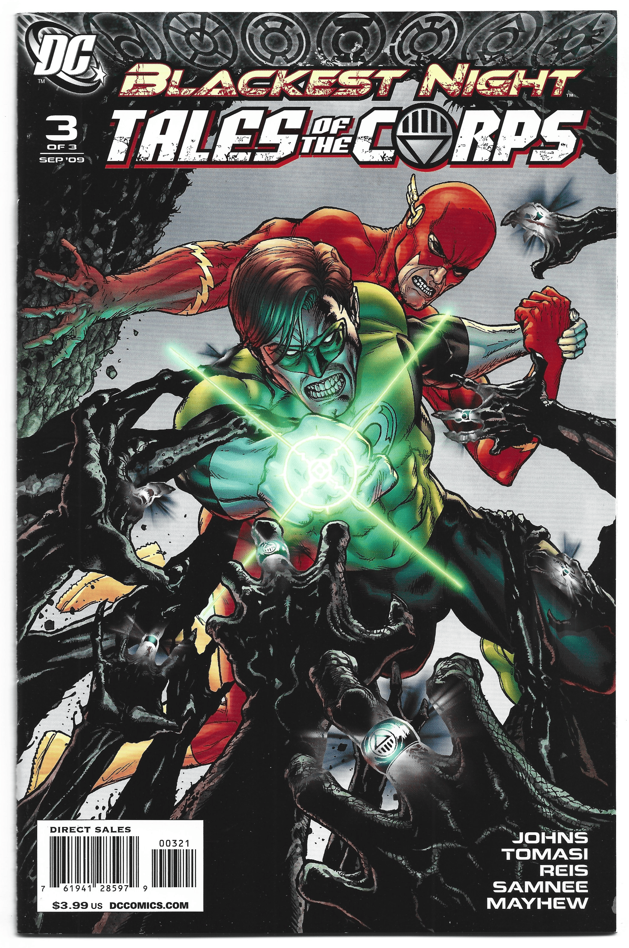 Blackest Night Tales of the Corps #3 1:25 Doug Mahnke Variant DC 2009 VF/NM