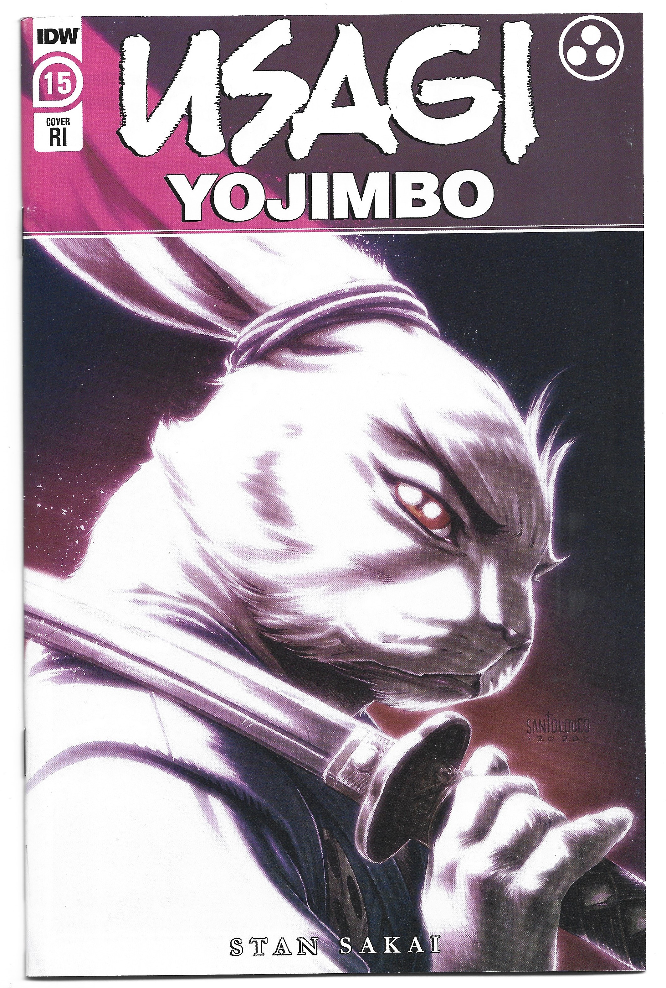 Usagi Yojimbo #15 1:10 Mateus Santolouco Variant IDW 2019 VF/NM