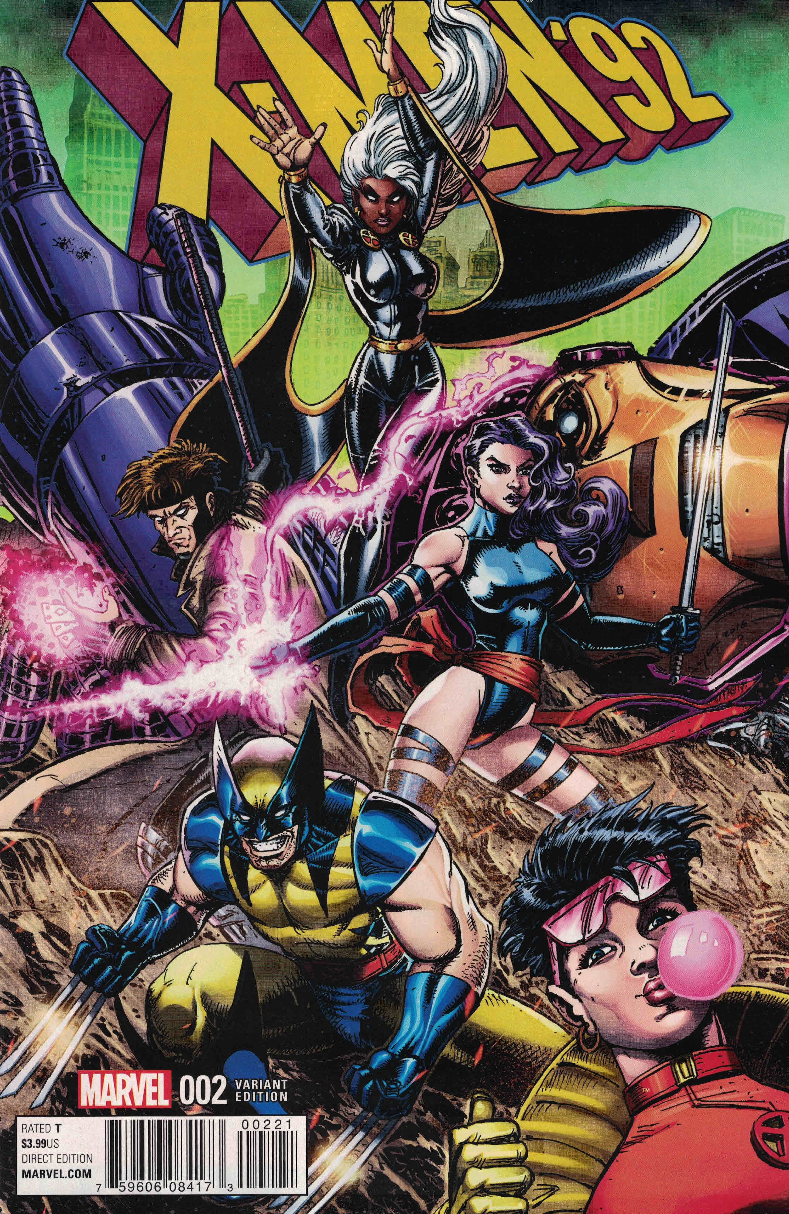 X-Men '92 #2 1:25 Joyce Chin Variant Marvel 2016 2nd Series