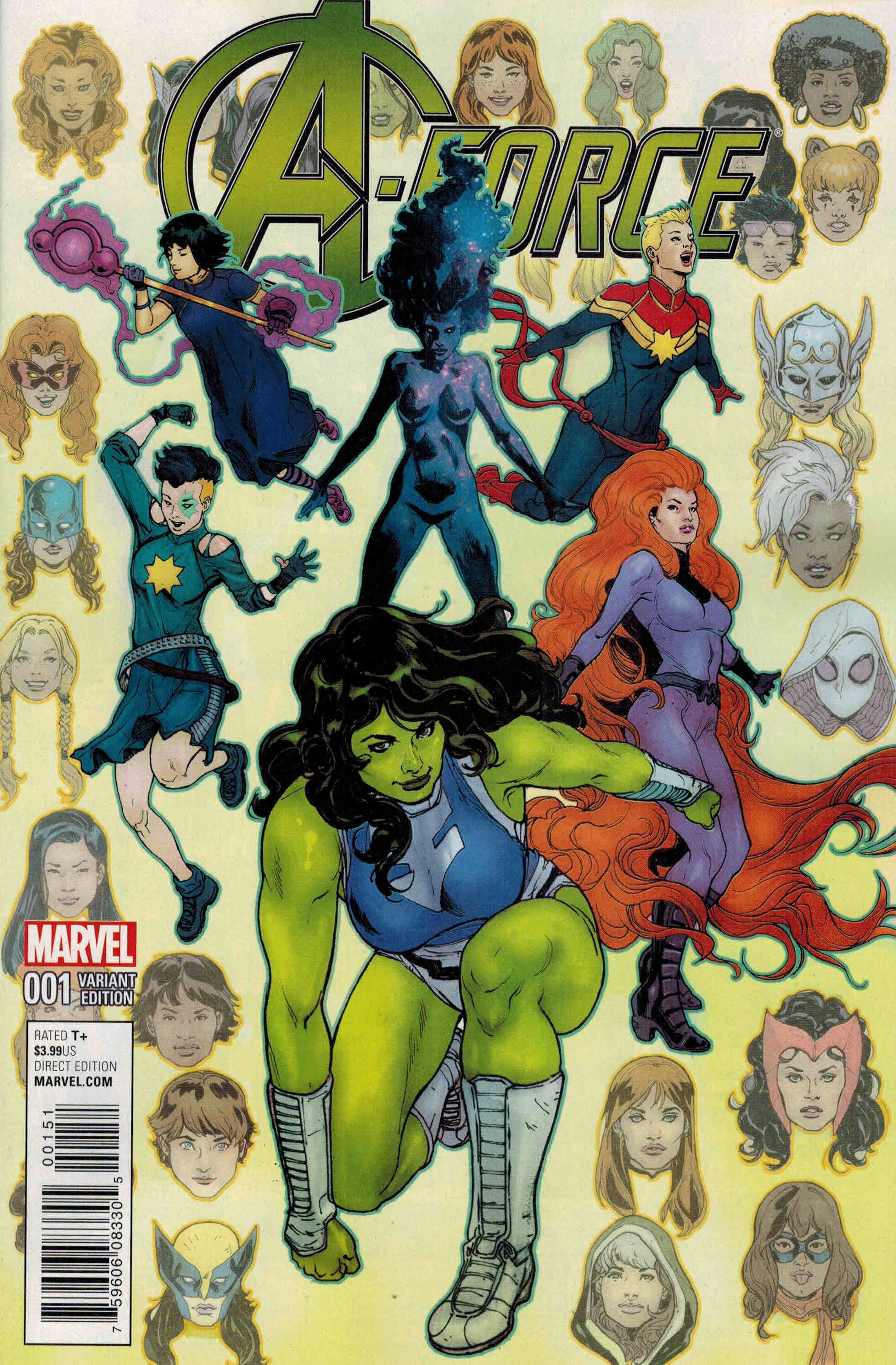 A-Force #1 1:25 Victor Ibanez She-Hulk Variant Marvel 2016
