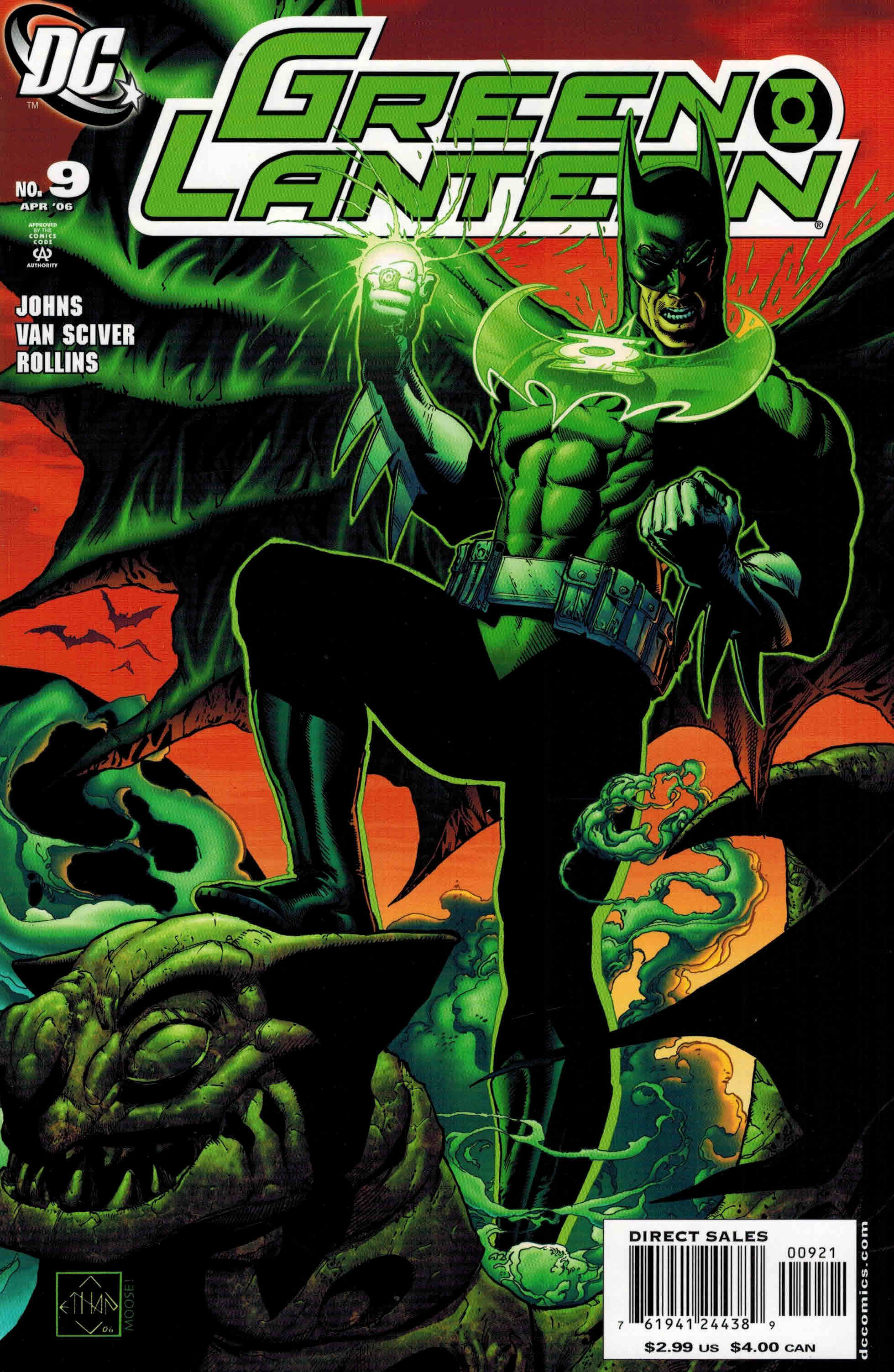 Green Lantern #9 Ethan Van Sciver variant Batman DC 2006 Rare HTF