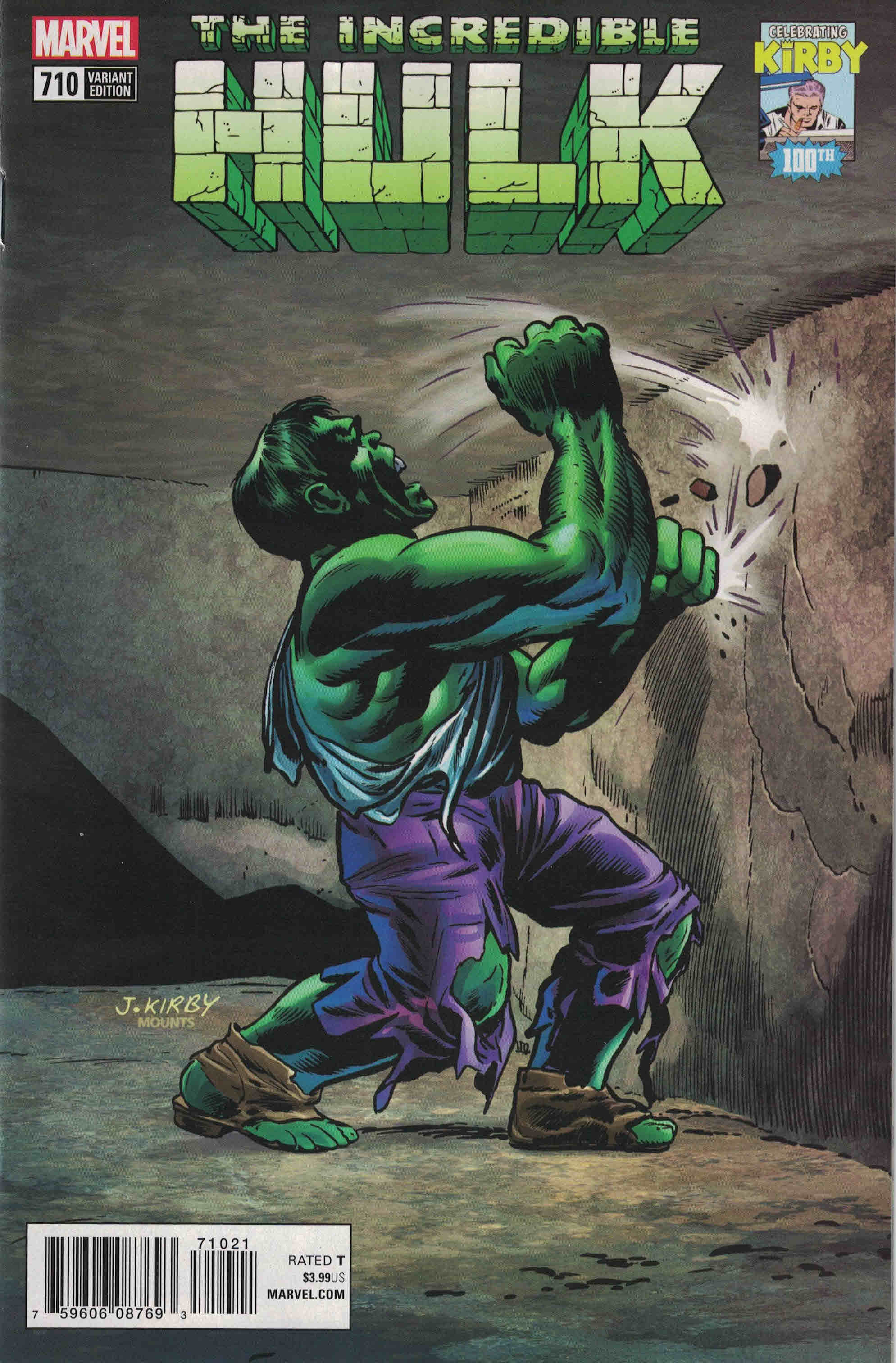 Incredible Hulk #710 1:10 Jack Kirby 100th Variant Marvel Legacy