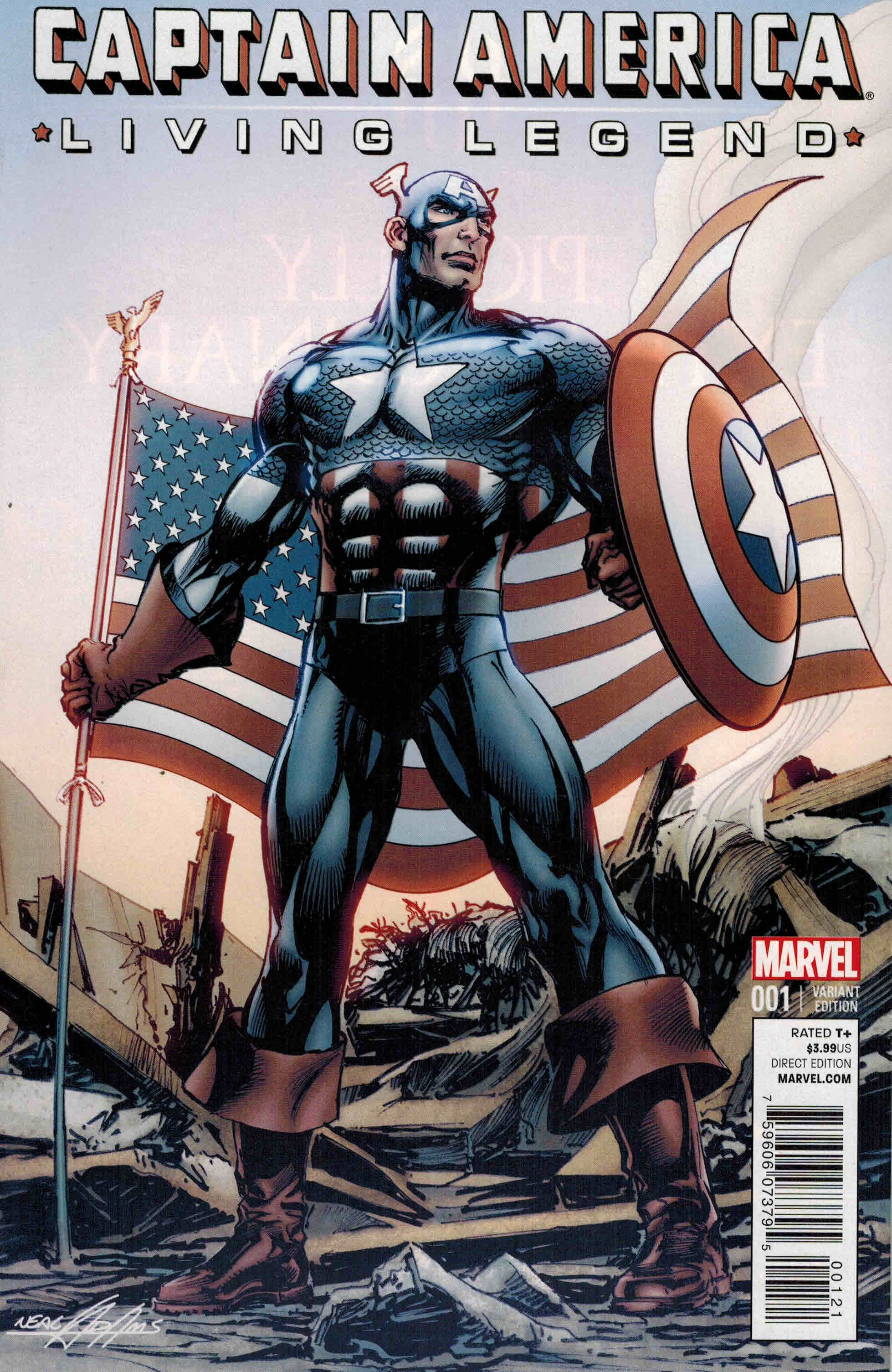 Captain America Living Legend #1 1:25 Neal Adams Variant Marvel