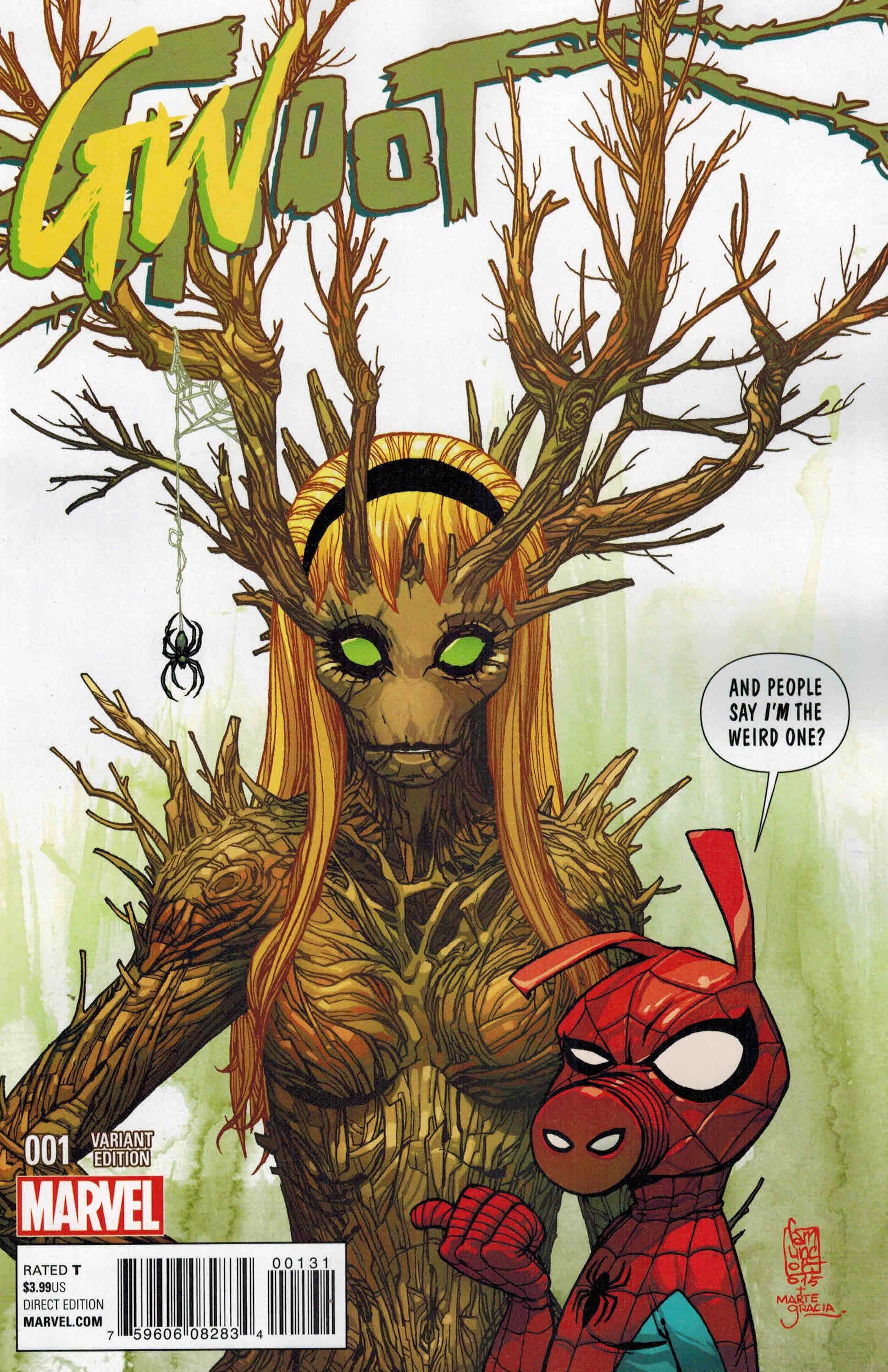 Groot #1 Gwoot Spider-Gwen Variant Marvel 2015 Secret Wars