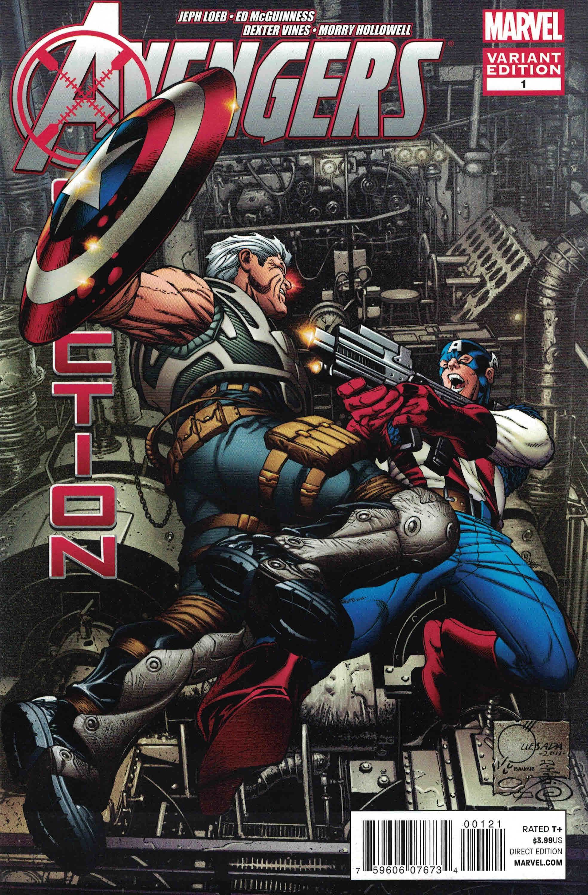 Avengers X-Sanction #1 1:100 Joe Quesada Color Variant Marvel 2011