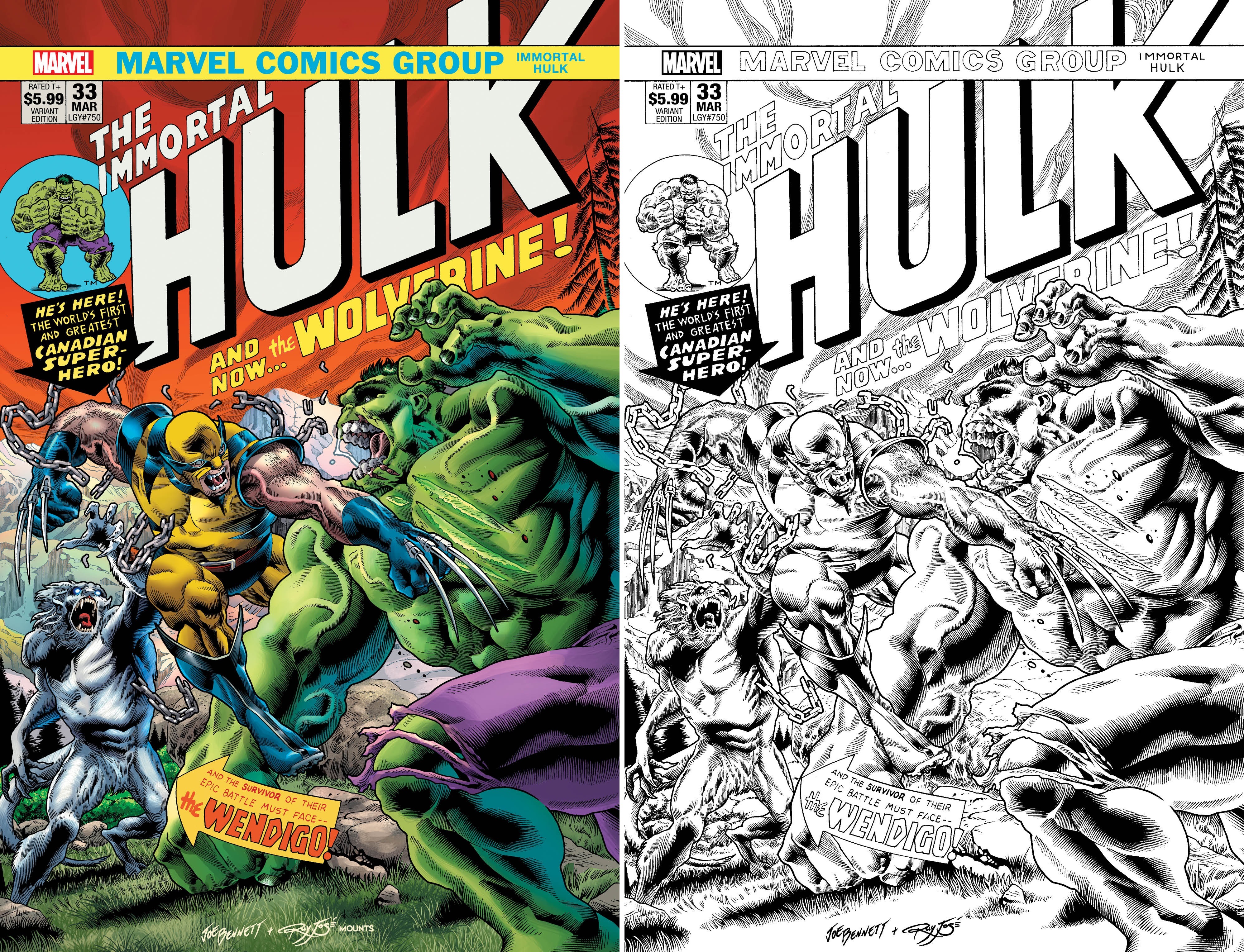 Immortal Hulk #33 Exclusive #750 250 Copy Bennett #181 Homage