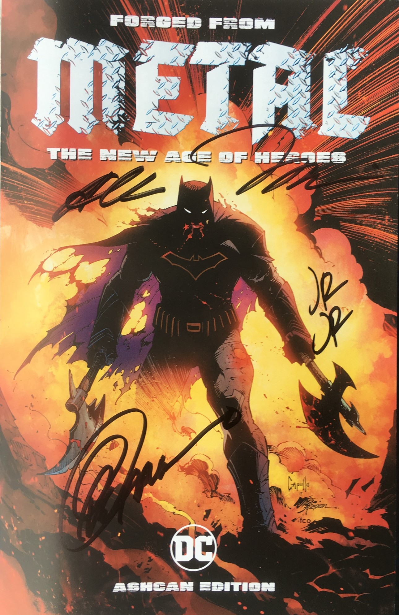Forged from Metal Ashcan #1 C2E2 Diamond Retailer Exclusive SIGNED Lee Capullo
