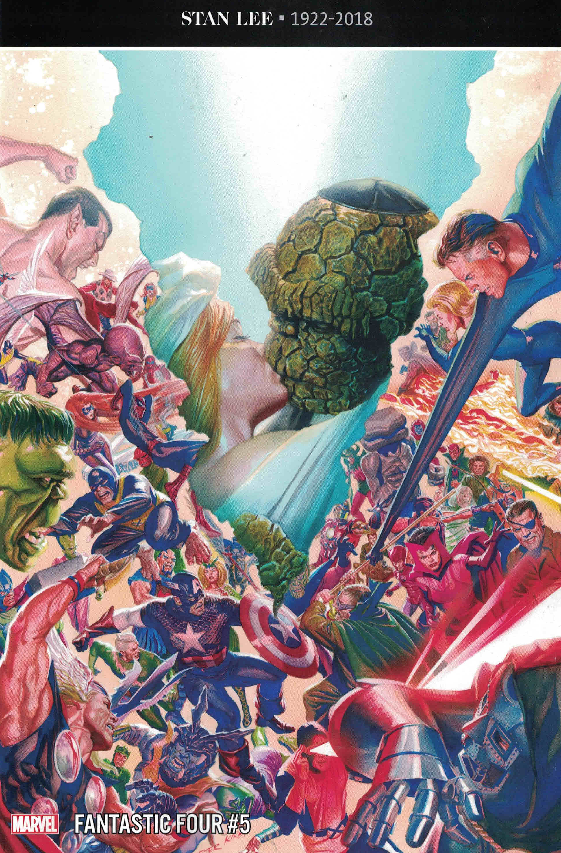 Fantastic Four #5 1:100 Alex Ross Wedding Variant Marvel 2018 Legacy #650